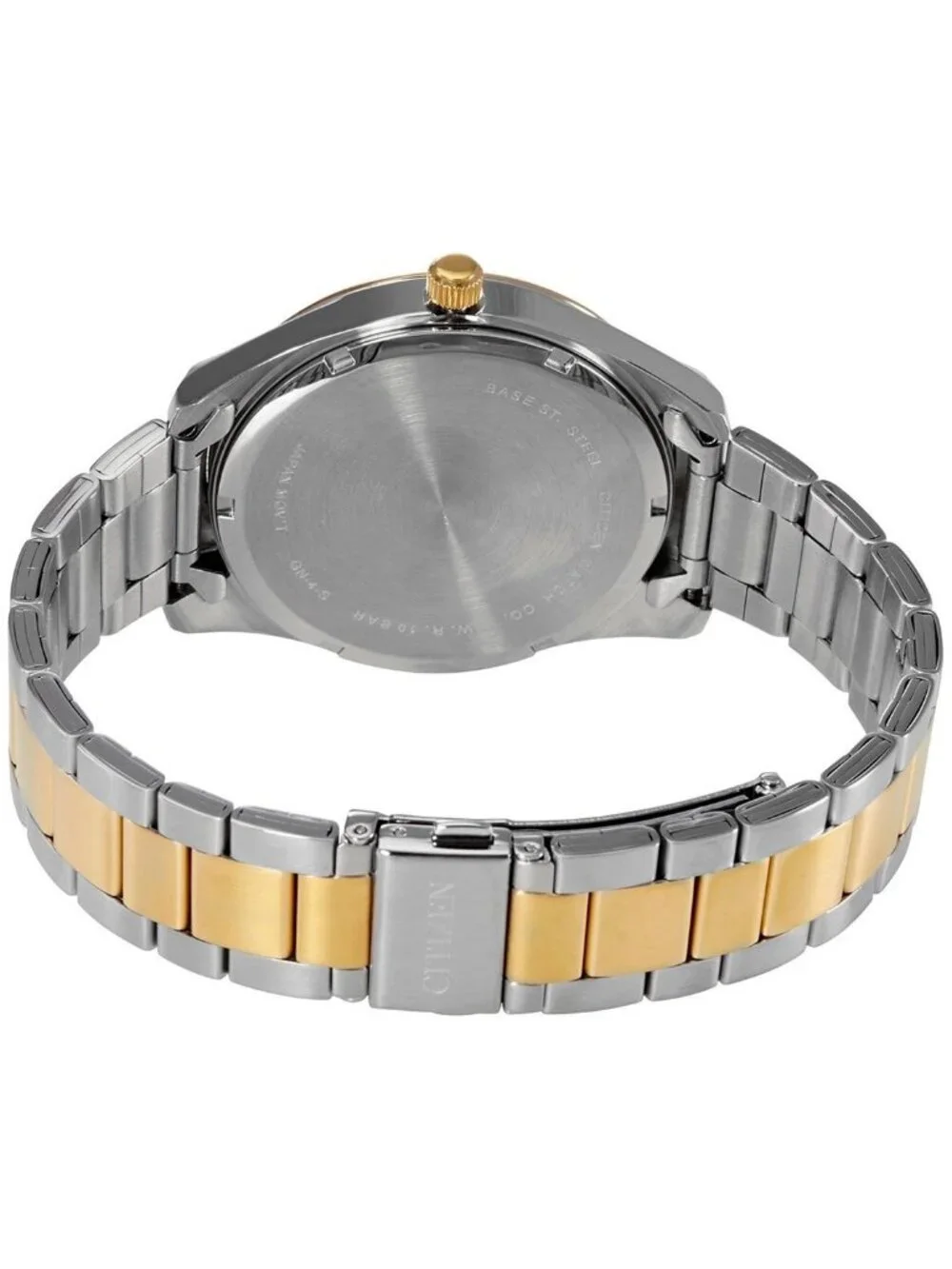 NWT Citizen Quartz Black Dial Two-tone Men's Watch